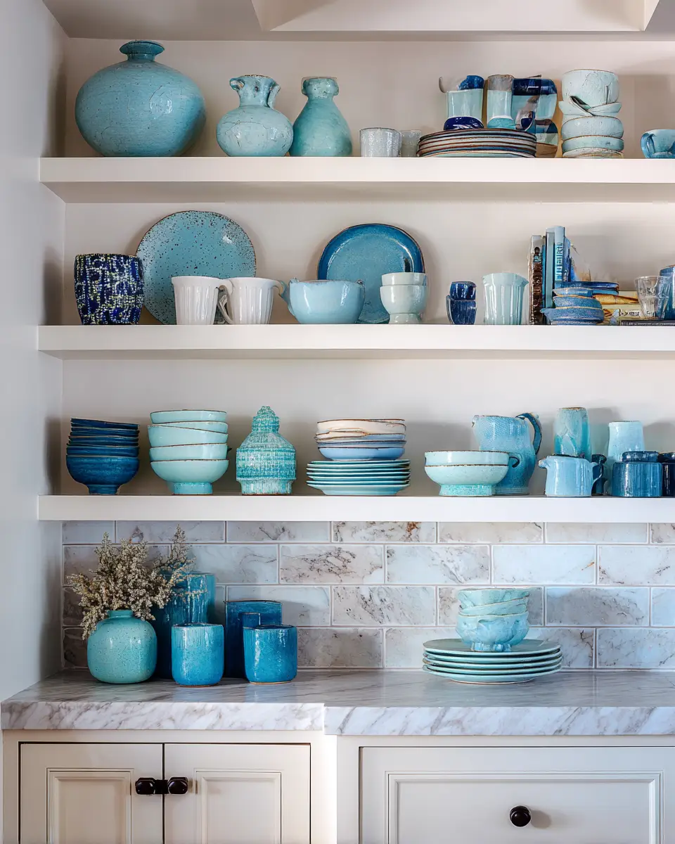 Soft Blue Kitchen Decor Ideas