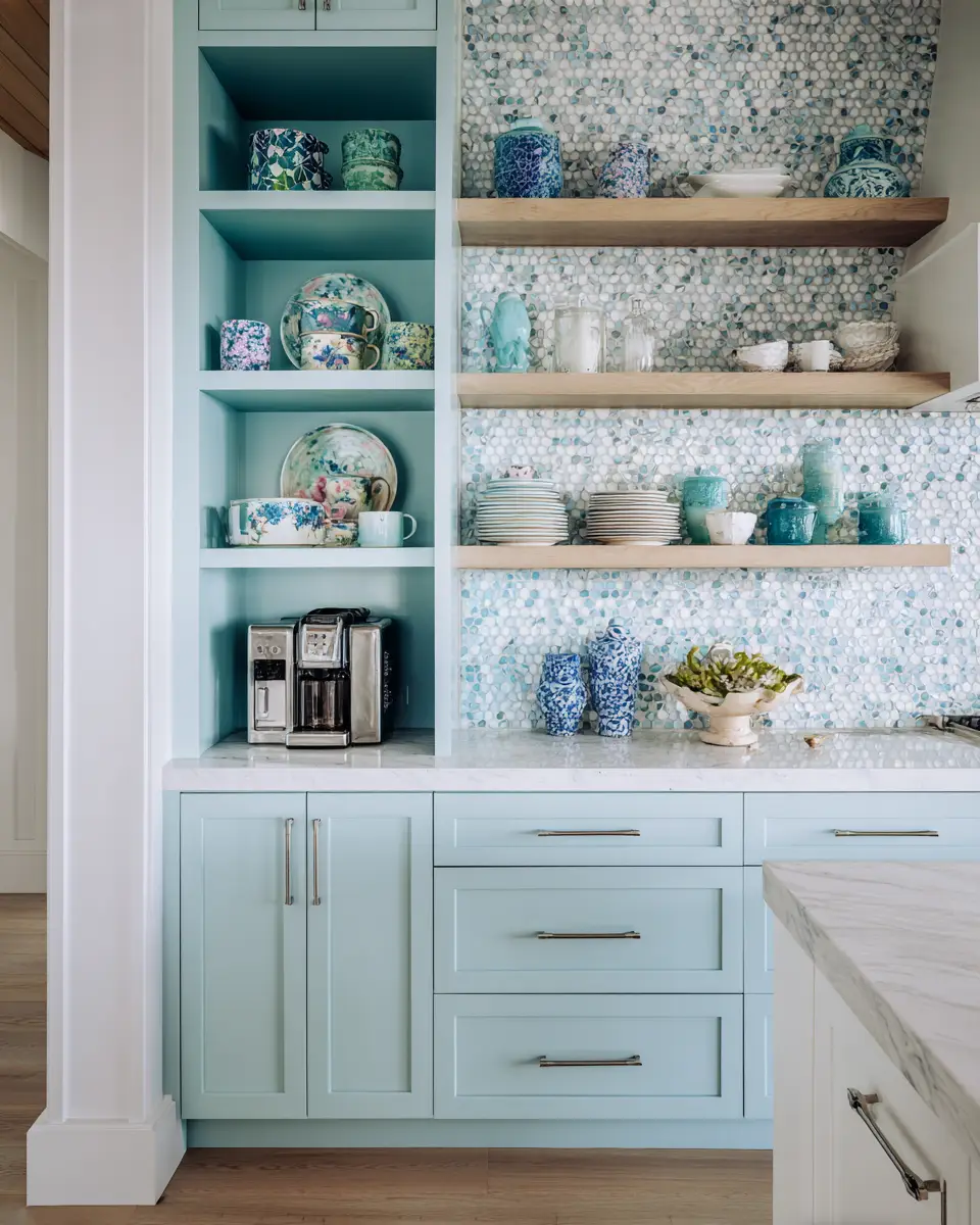 Soft Blue Kitchen Decor Ideas
