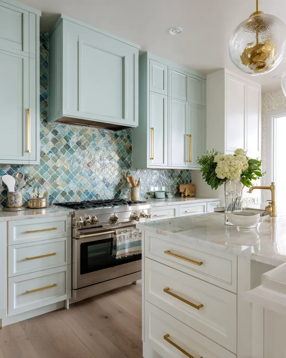 Soft Blue Kitchen Decor Ideas