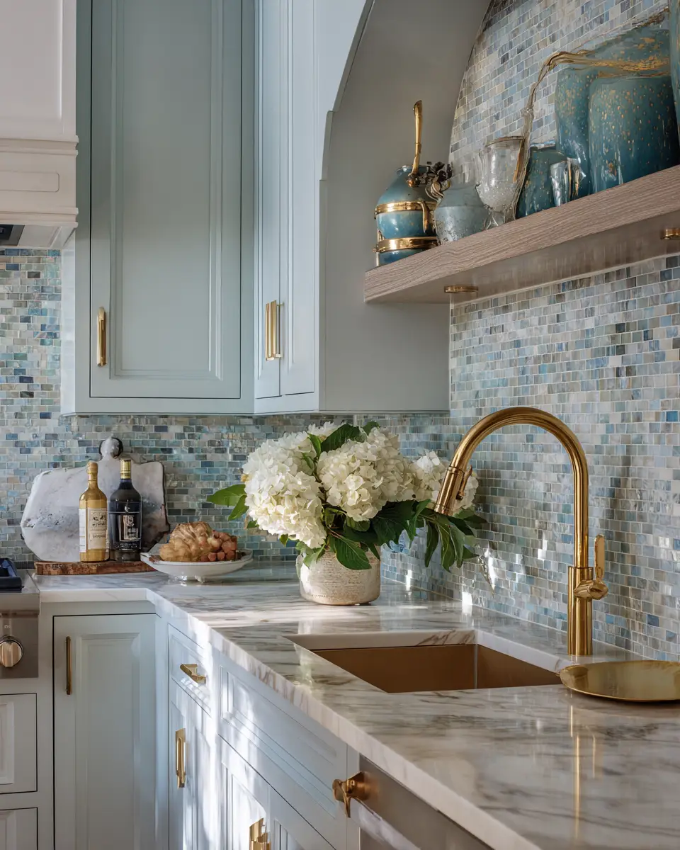 Soft Blue Kitchen Decor Ideas