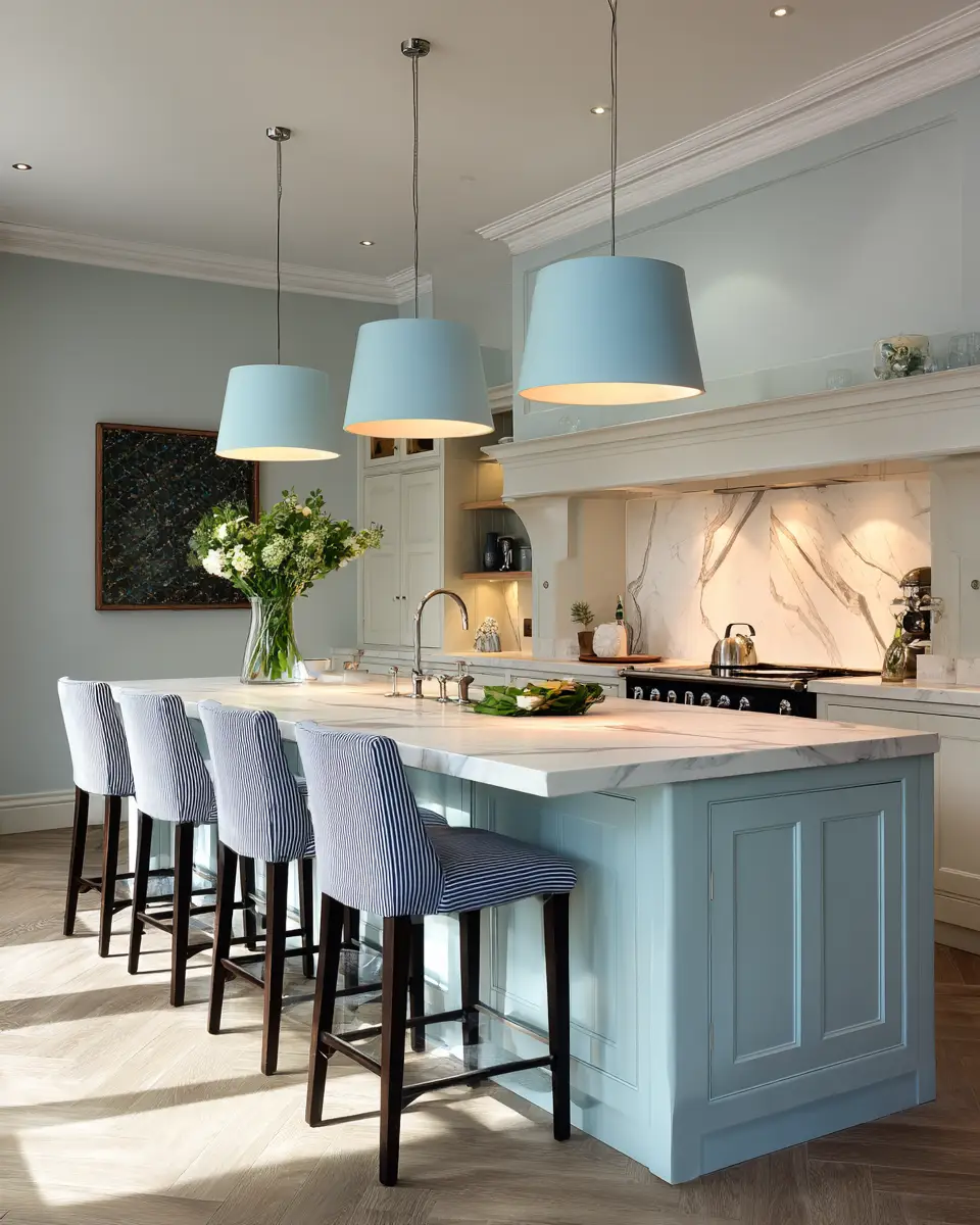 Soft Blue Kitchen Decor Ideas