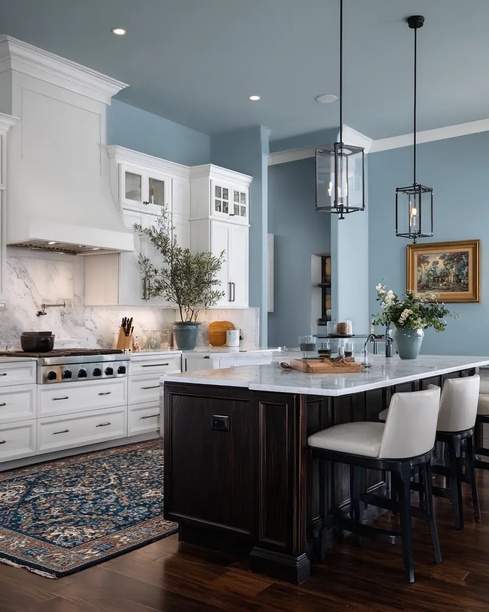 Soft Blue Kitchen Decor Ideas