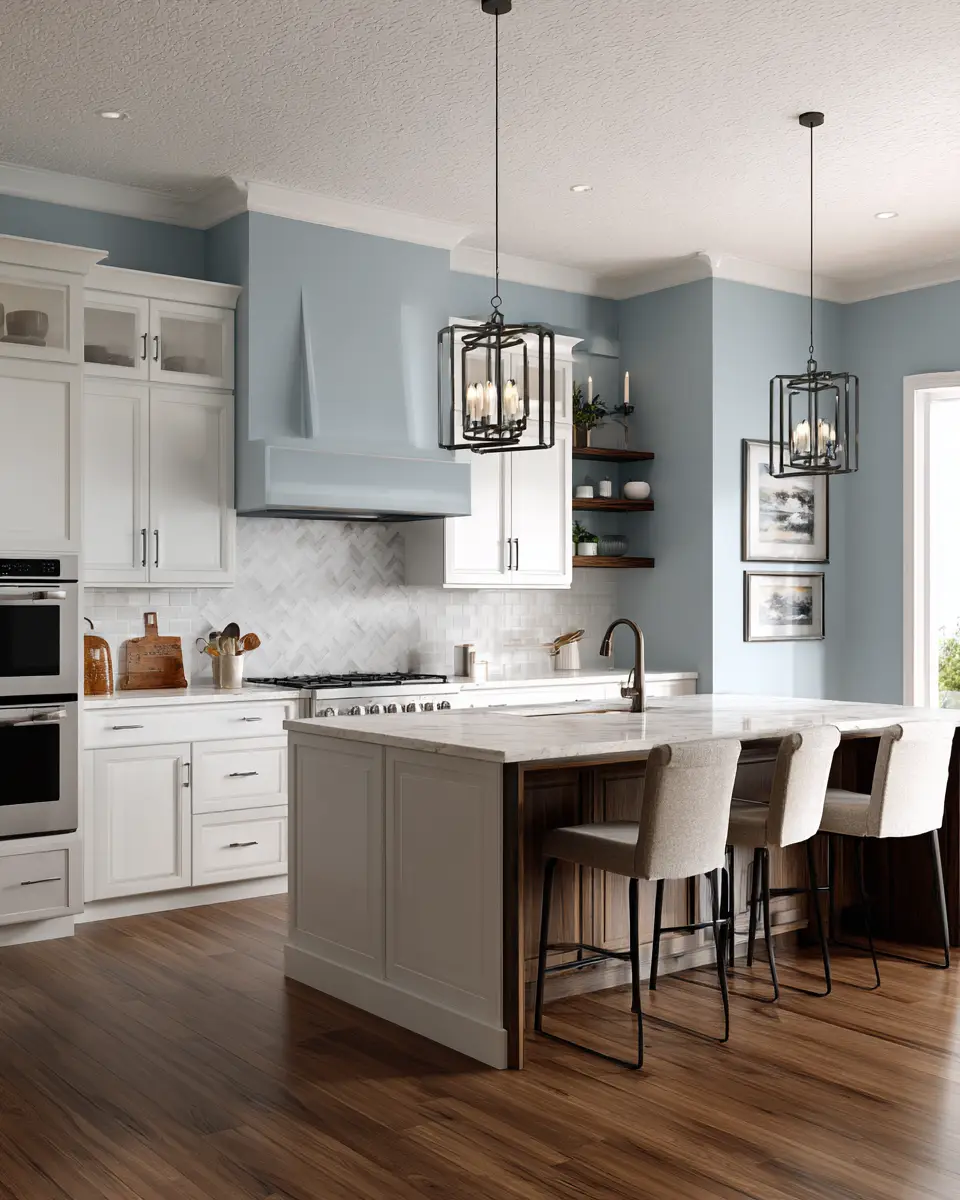 Soft Blue Kitchen Decor Ideas