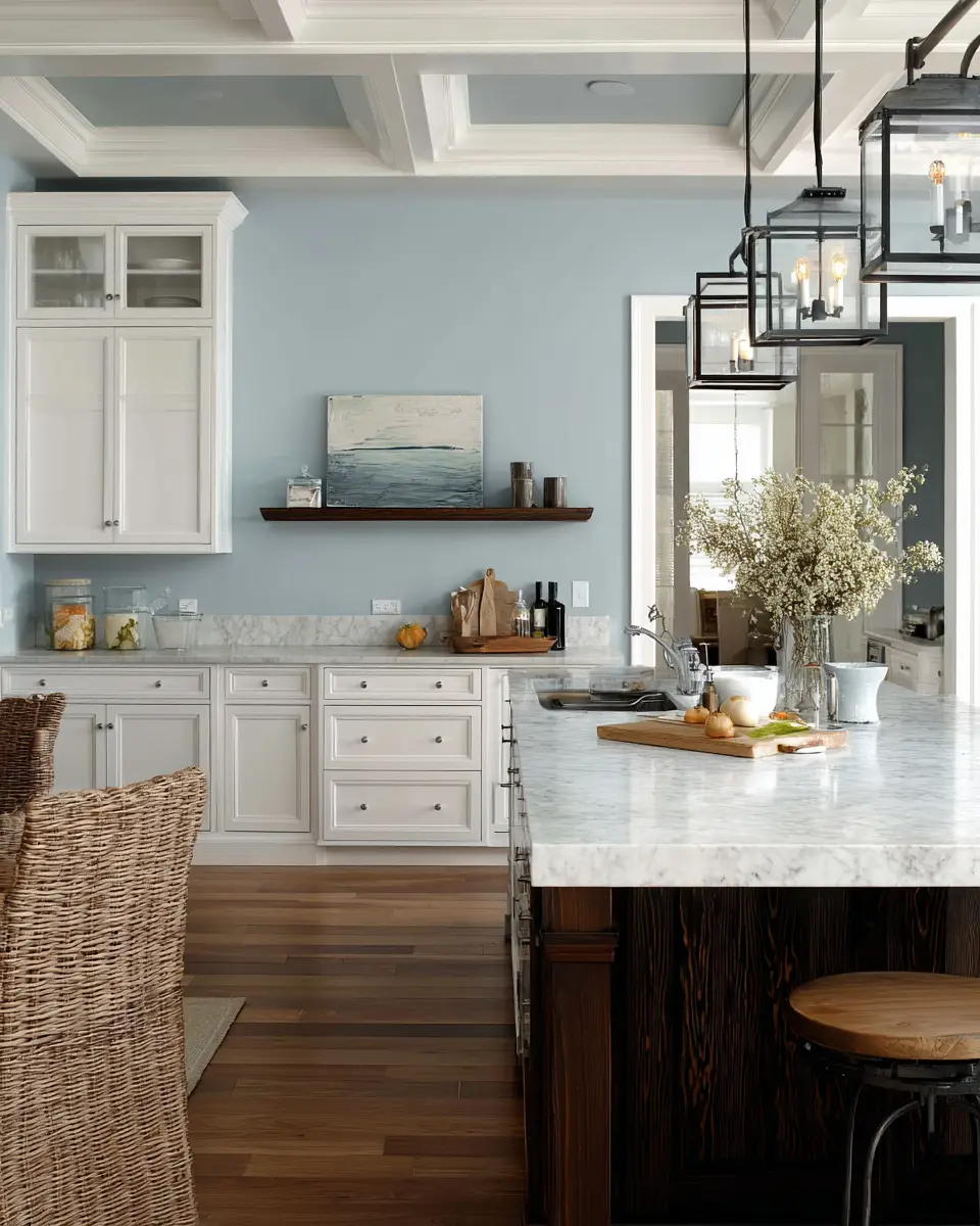Soft Blue Kitchen Decor Ideas