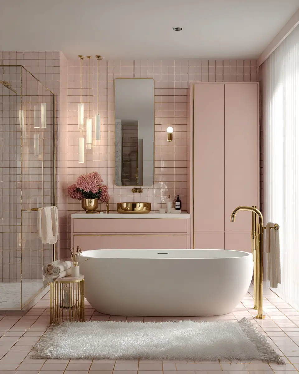 Soft Modern Bathroom Decor Ideas