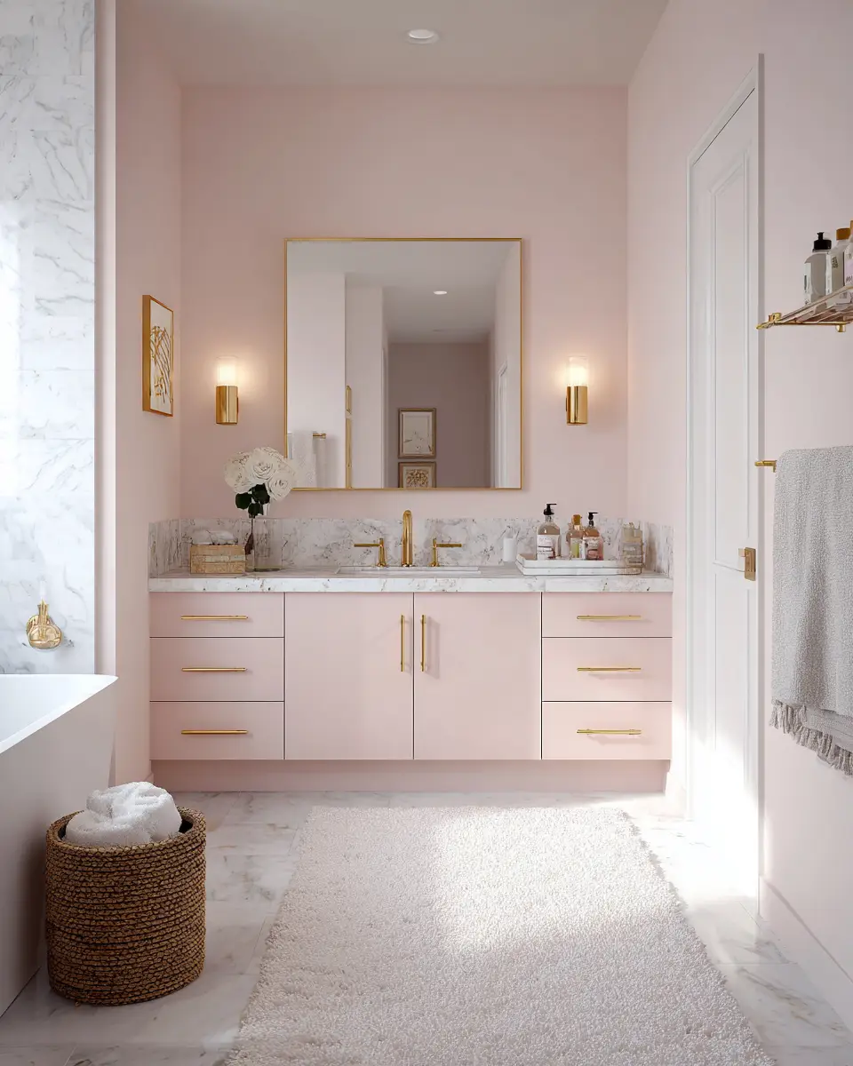 Soft Modern Bathroom Decor Ideas
