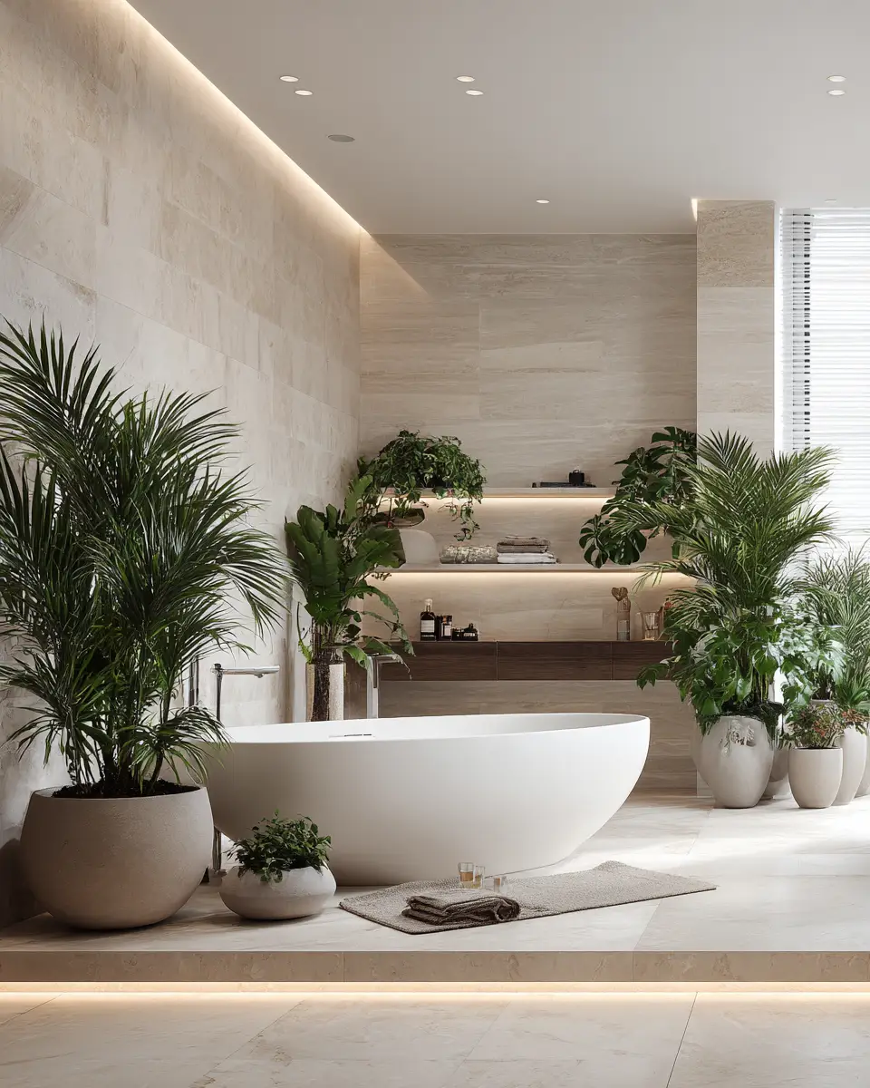Soft Modern Bathroom Decor Ideas
