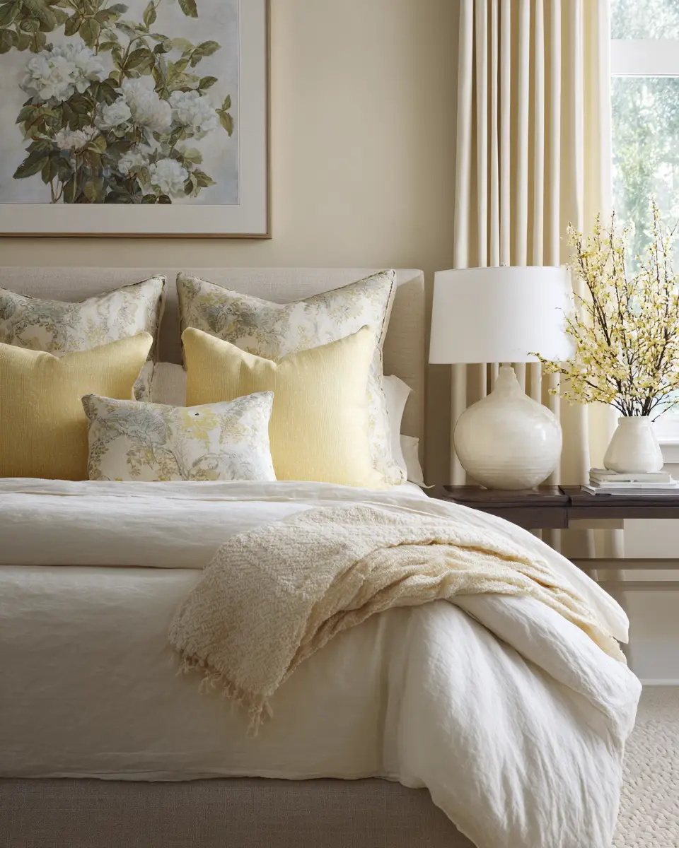 Soft Yellow Coastal Bedroom Decor Ideas