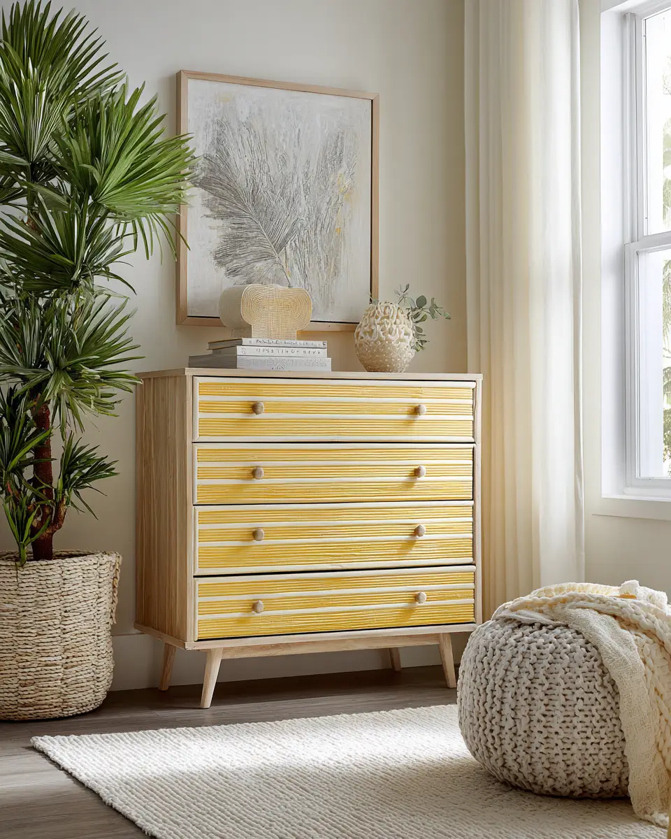 Soft Yellow Coastal Bedroom Decor Ideas