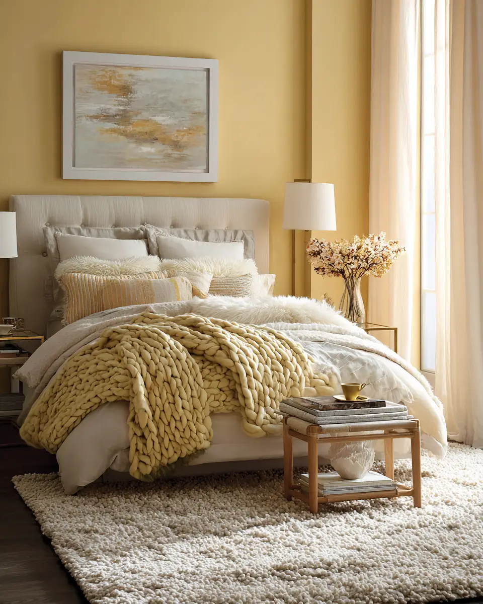 Soft Yellow Coastal Bedroom Decor Ideas