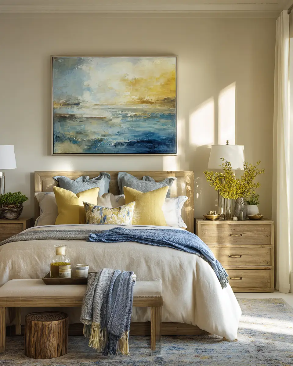 Soft Yellow Coastal Bedroom Decor Ideas