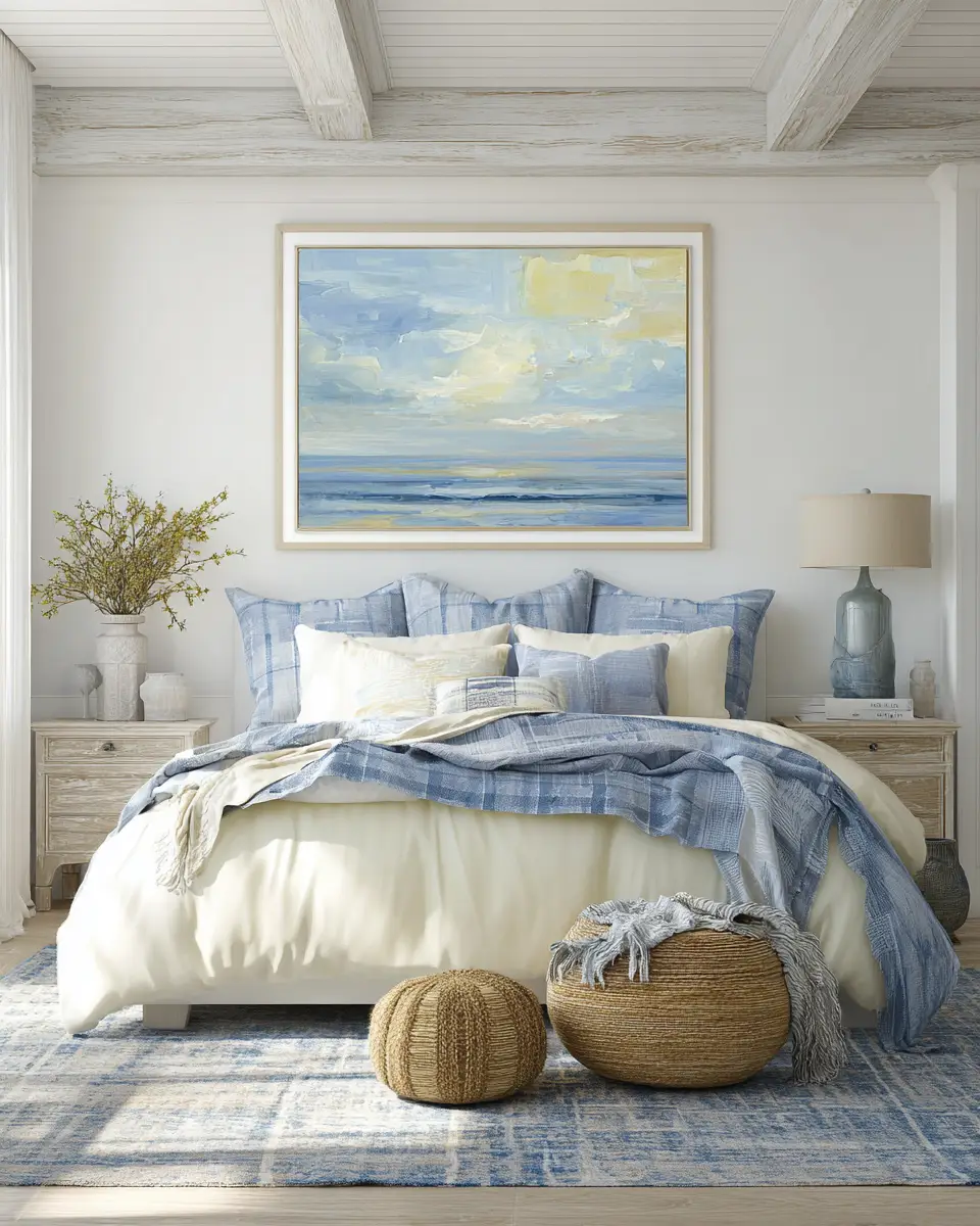 Soft Yellow Coastal Bedroom Decor Ideas