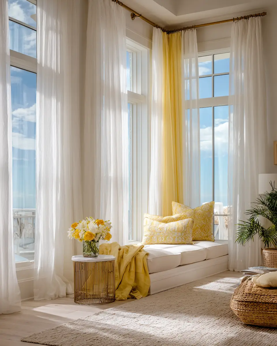 Soft Yellow Coastal Bedroom Decor Ideas