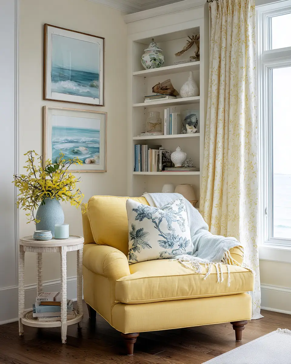 Soft Yellow Coastal Bedroom Decor Ideas