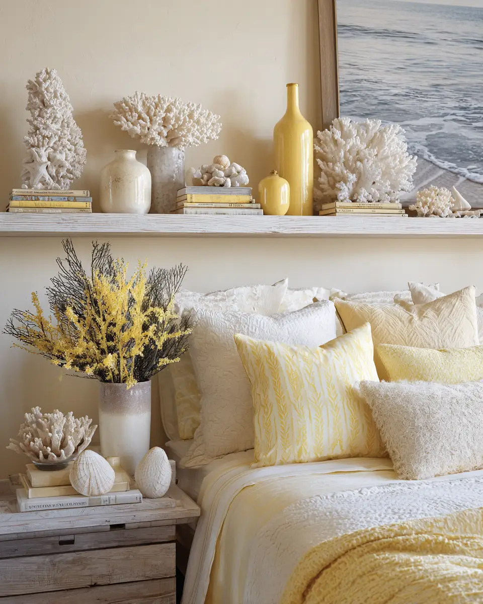 Soft Yellow Coastal Bedroom Decor Ideas