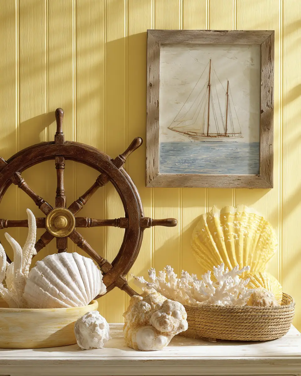 Soft Yellow Coastal Bedroom Decor Ideas