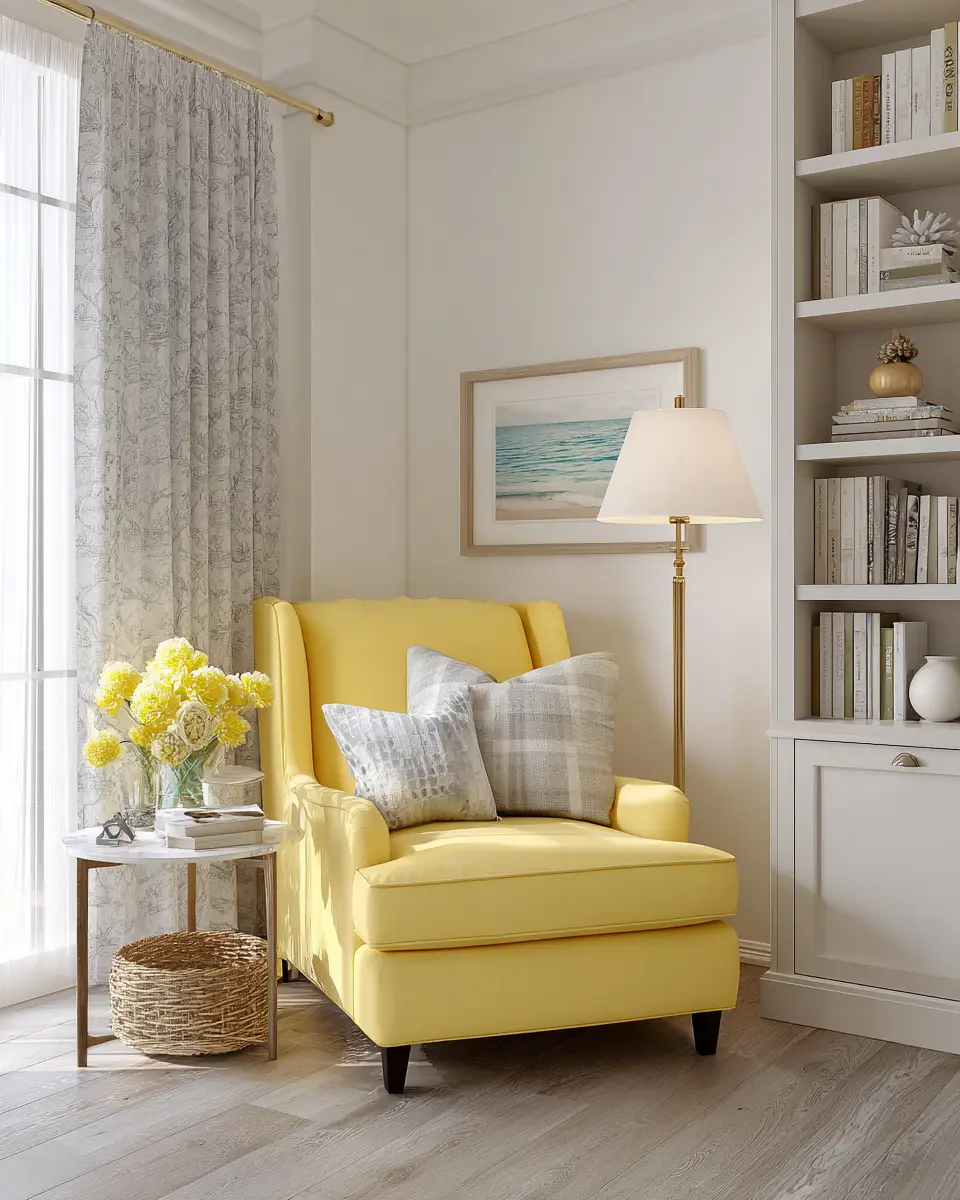 Soft Yellow Coastal Bedroom Decor Ideas