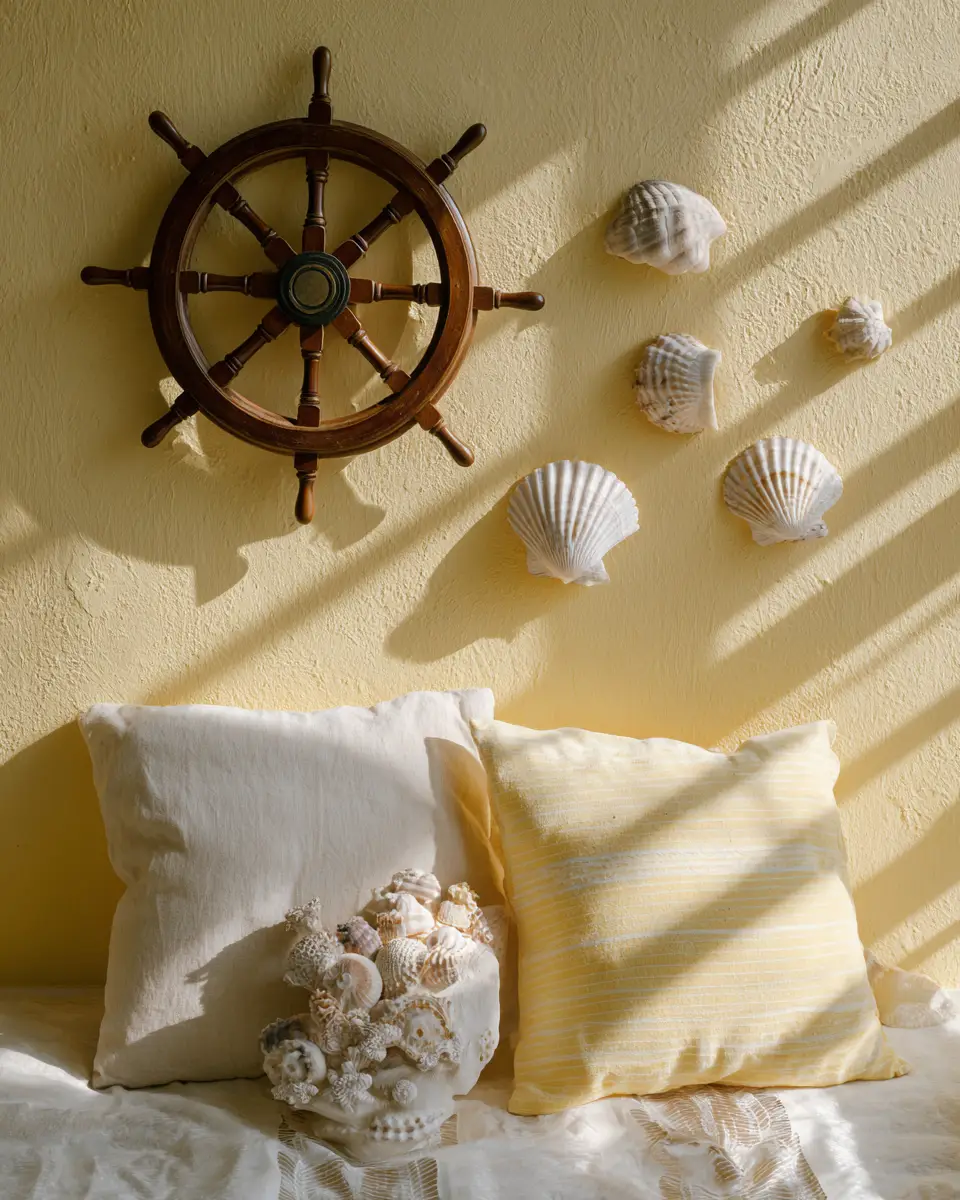 Soft Yellow Coastal Bedroom Decor Ideas