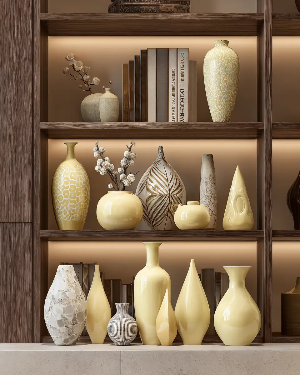 Soft Yellow Contemporary Living Room Decor Ideas