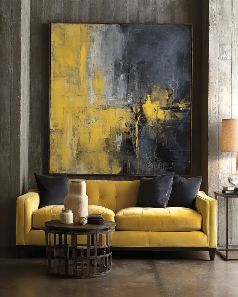 Soft Yellow Industrial Laundry Room Decor Ideas - Featured