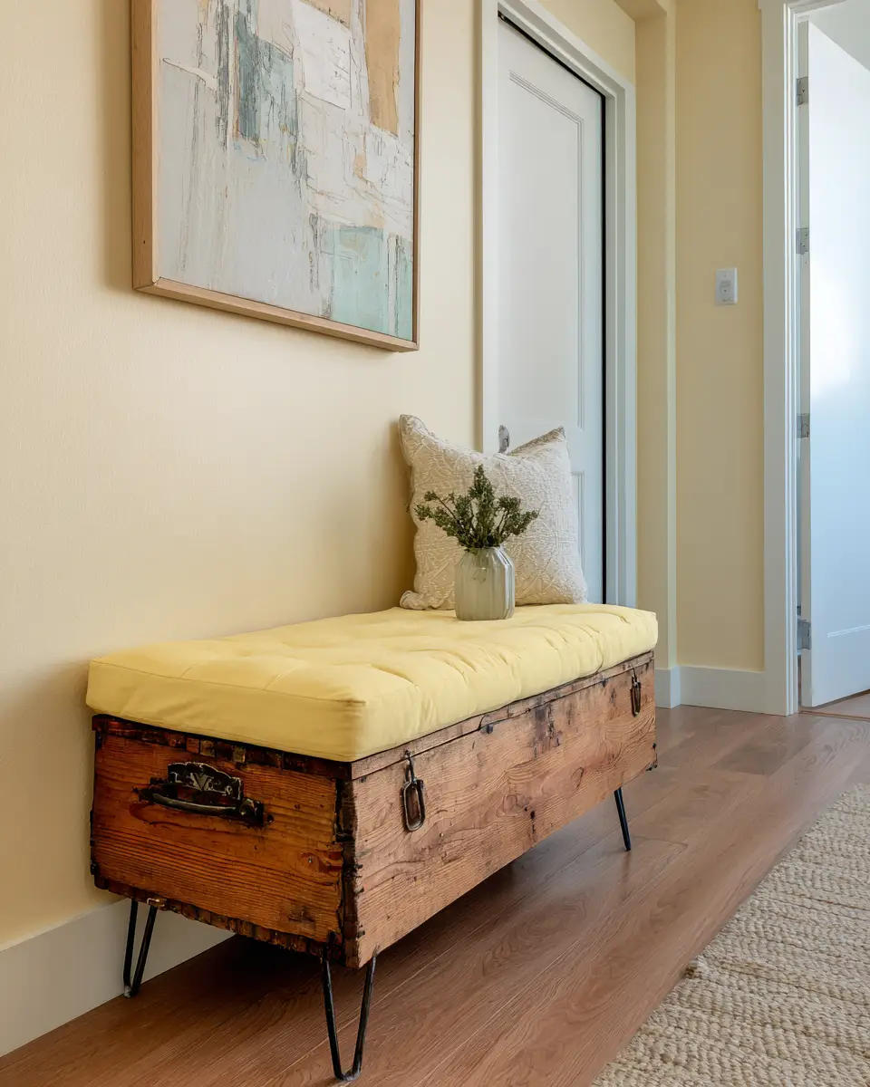 Soft Yellow Industrial Laundry Room Decor Ideas