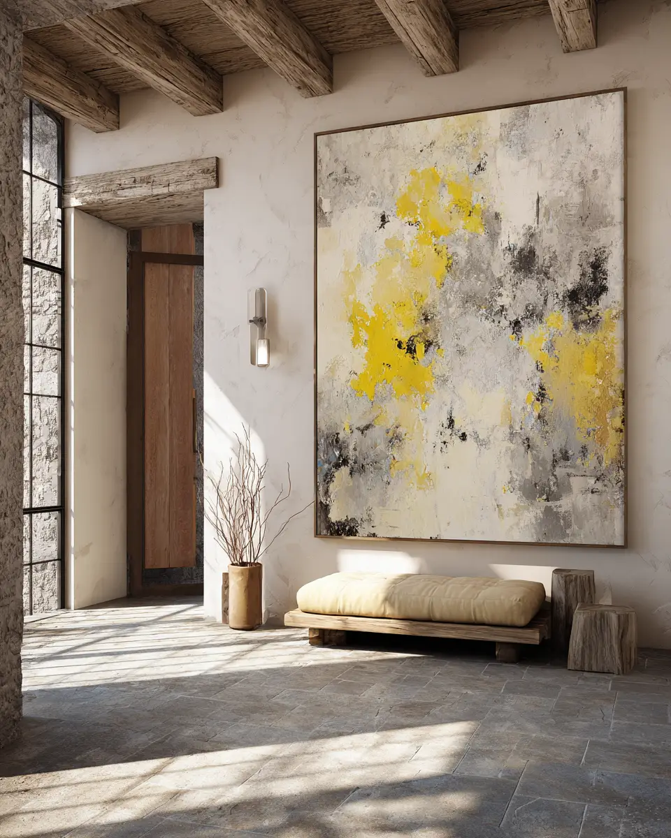 Soft Yellow Industrial Porch Decor Ideas