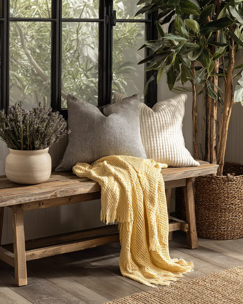 Soft Yellow Industrial Porch Decor Ideas