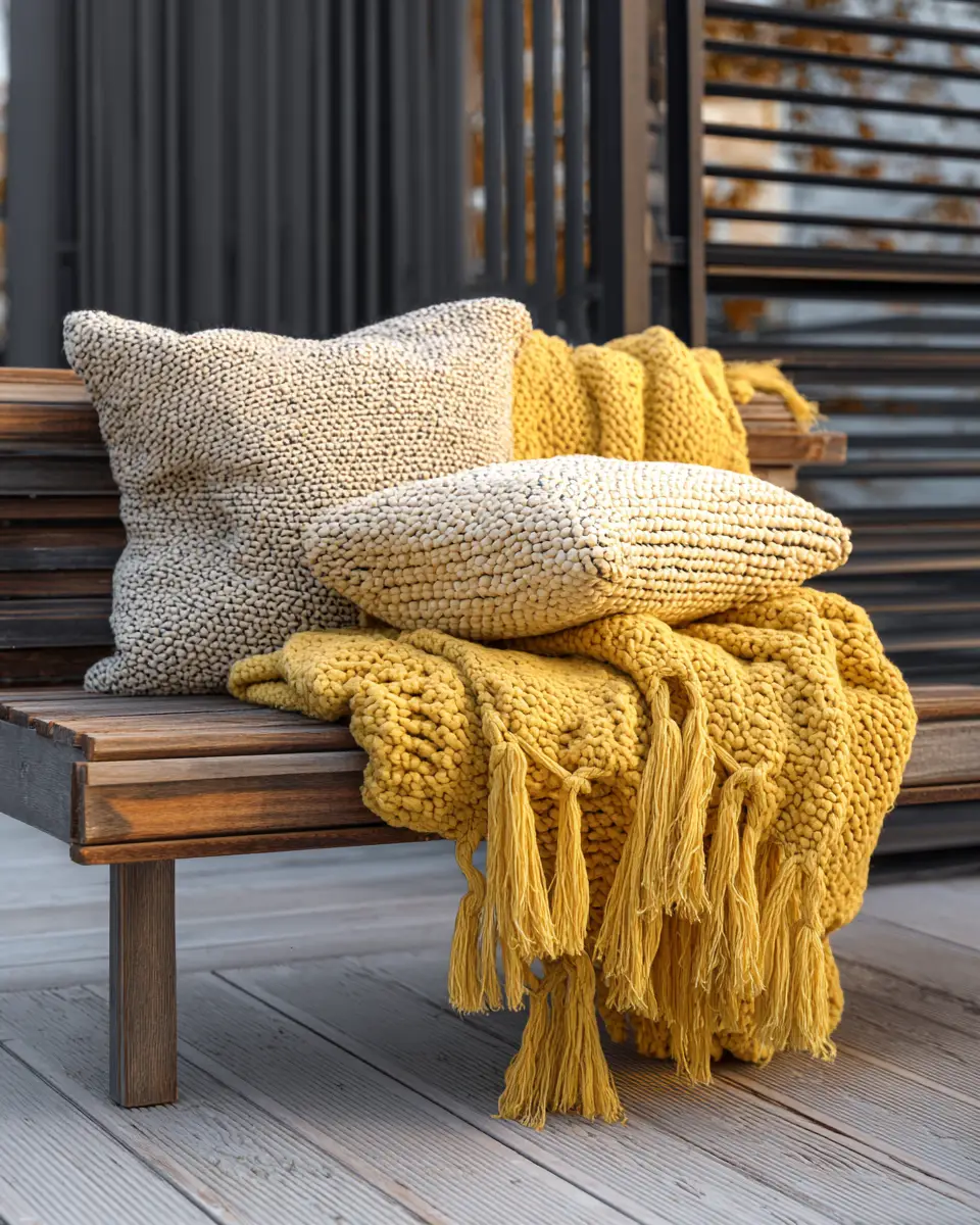 Soft Yellow Industrial Porch Decor Ideas