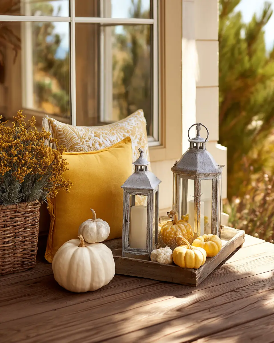Soft Yellow Industrial Porch Decor Ideas