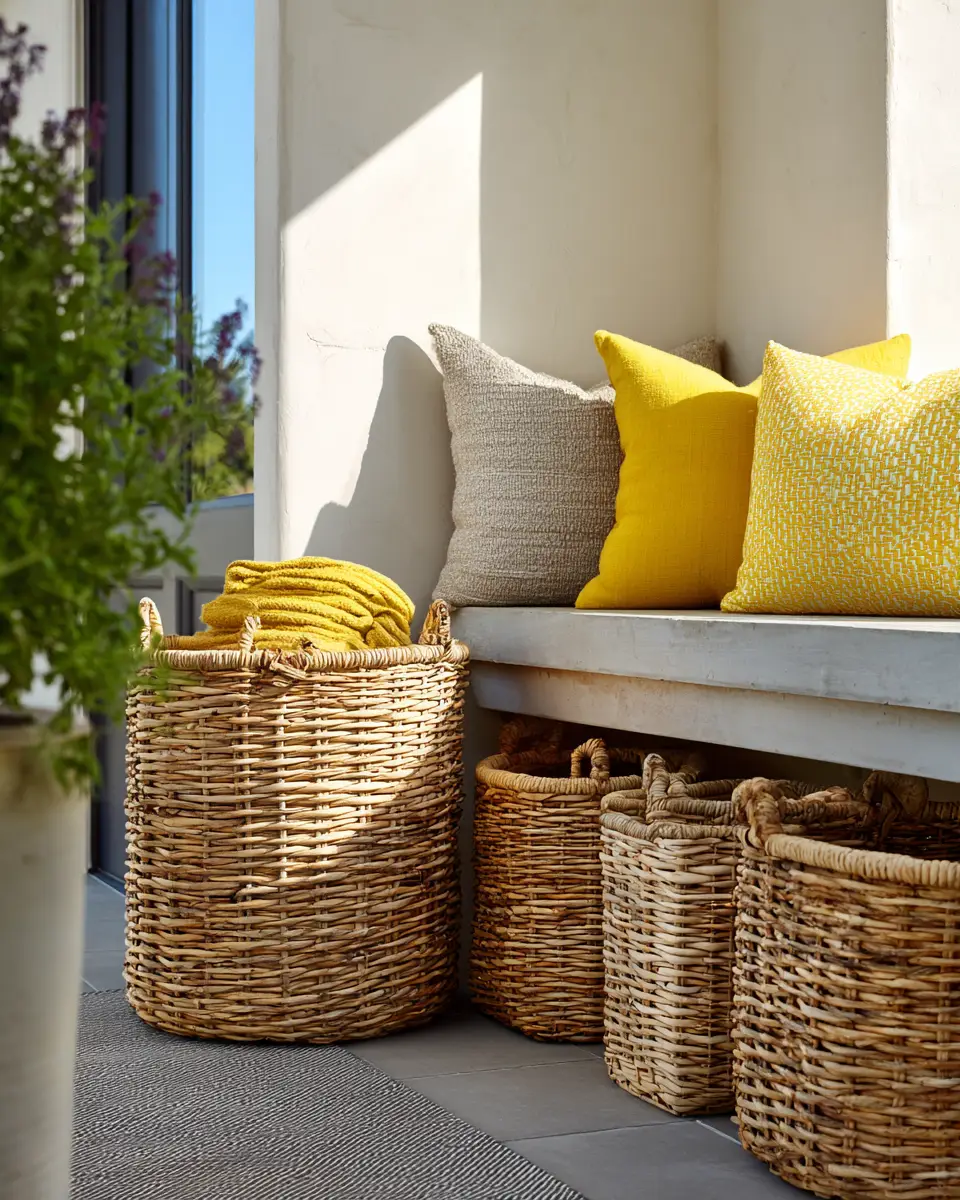 Soft Yellow Industrial Porch Decor Ideas