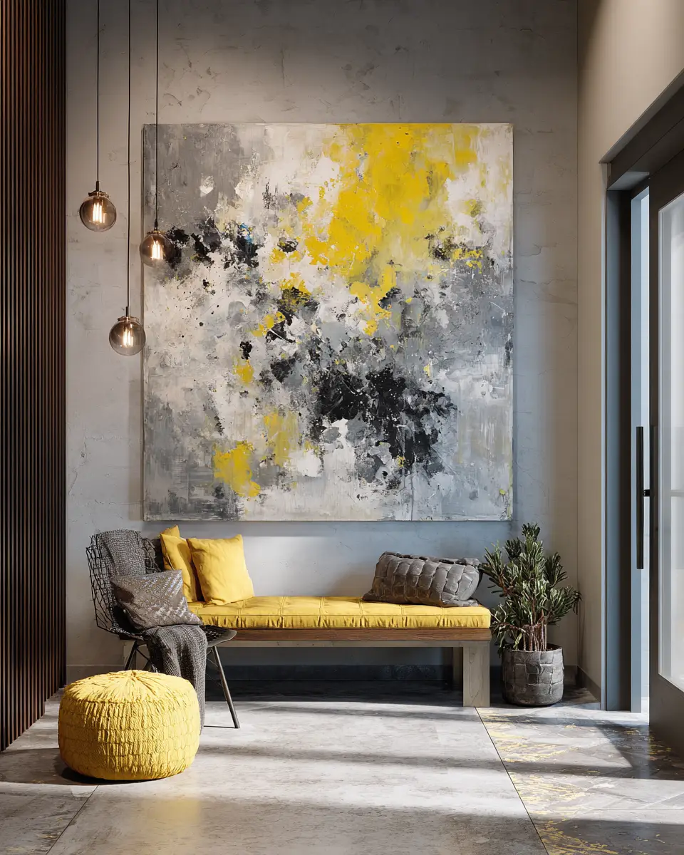 Soft Yellow Industrial Porch Decor Ideas