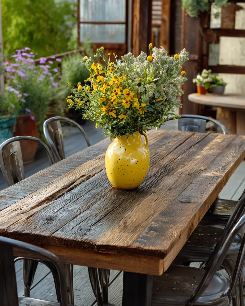 Soft Yellow Industrial Porch Decor Ideas