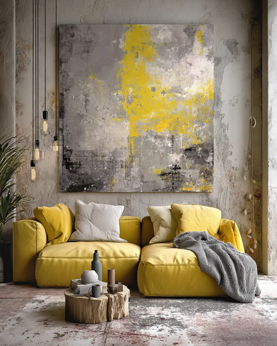 Soft Yellow Industrial Porch Decor Ideas