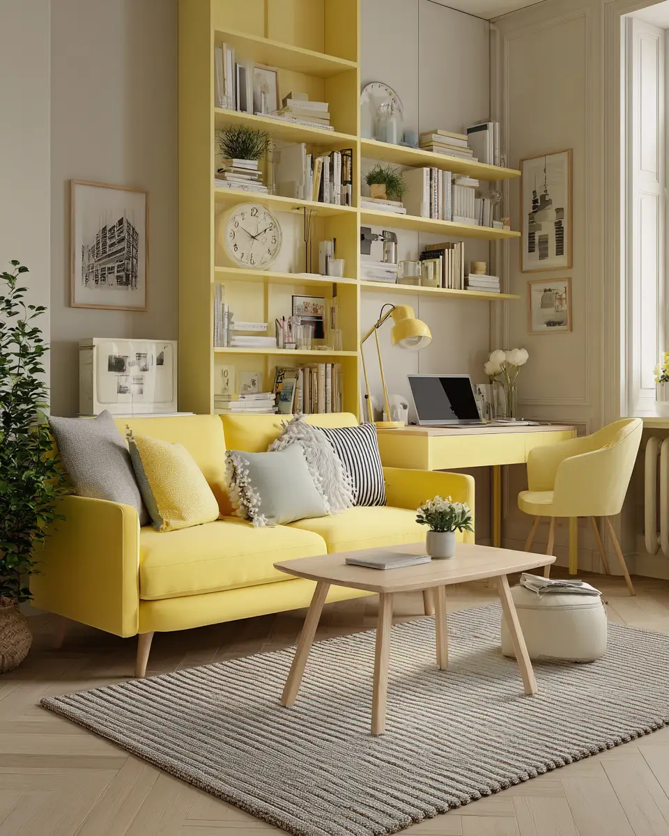 Soft Yellow Living Room Decor Ideas