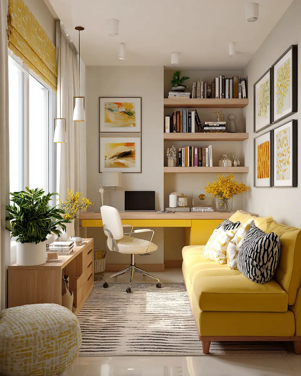 Soft Yellow Living Room Decor Ideas
