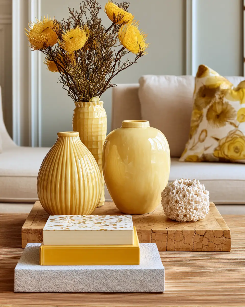 Soft Yellow Living Room Decor Ideas