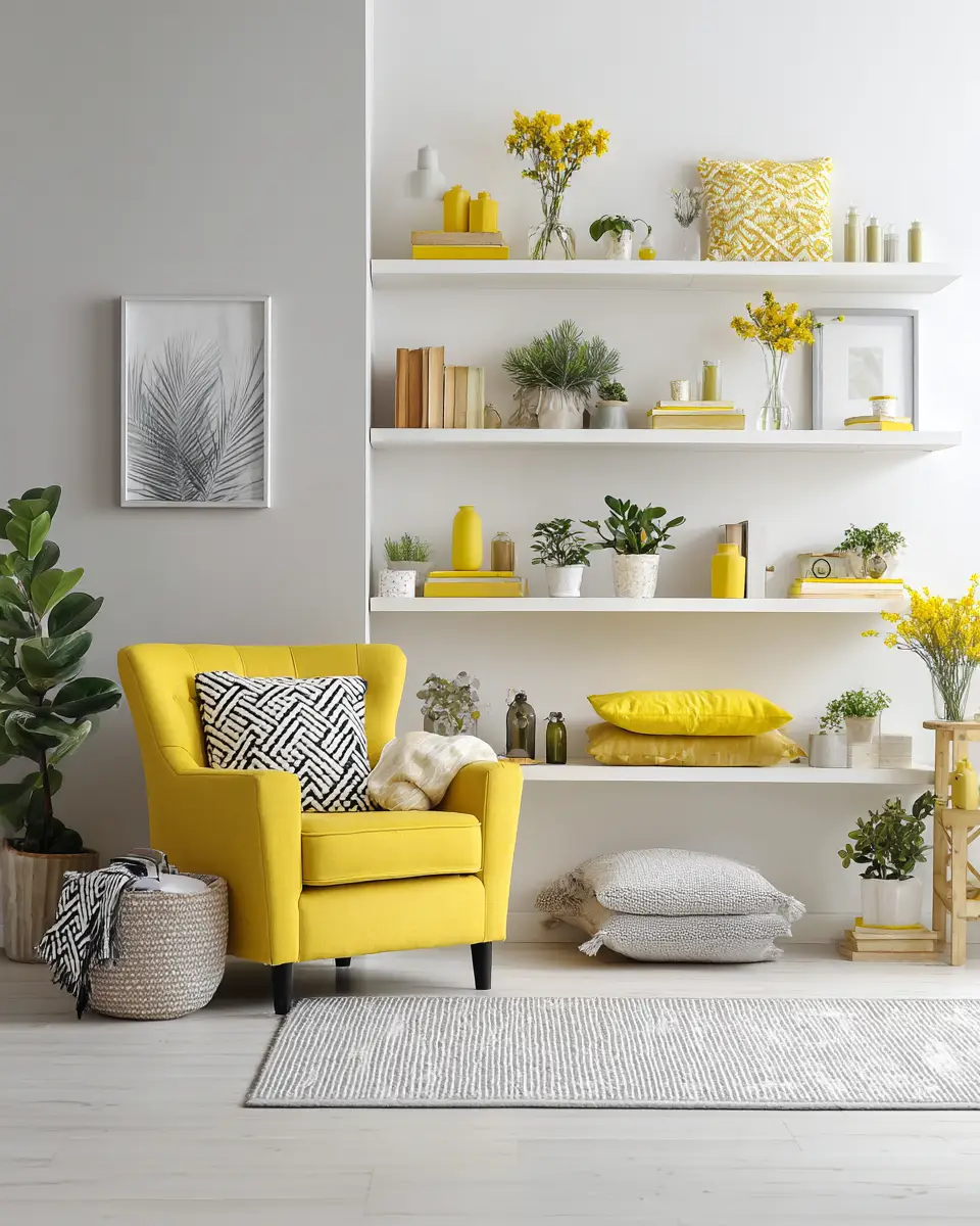 Soft Yellow Living Room Decor Ideas
