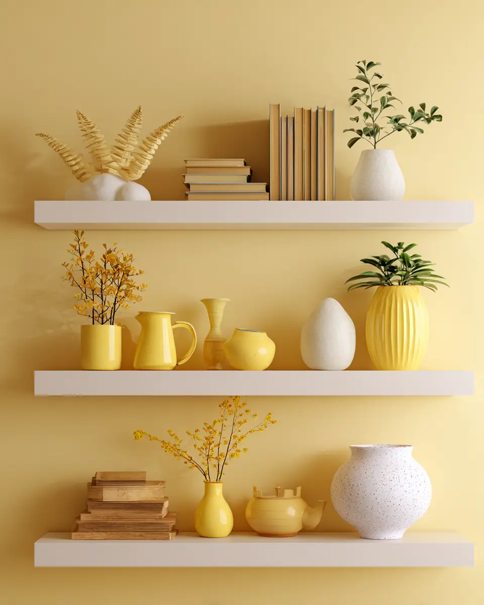 Soft Yellow Living Room Decor Ideas