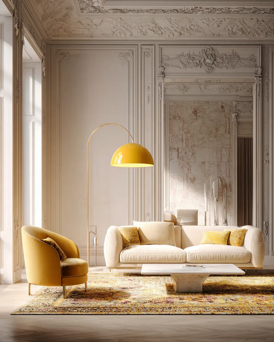 Soft Yellow Living Room Decor Ideas