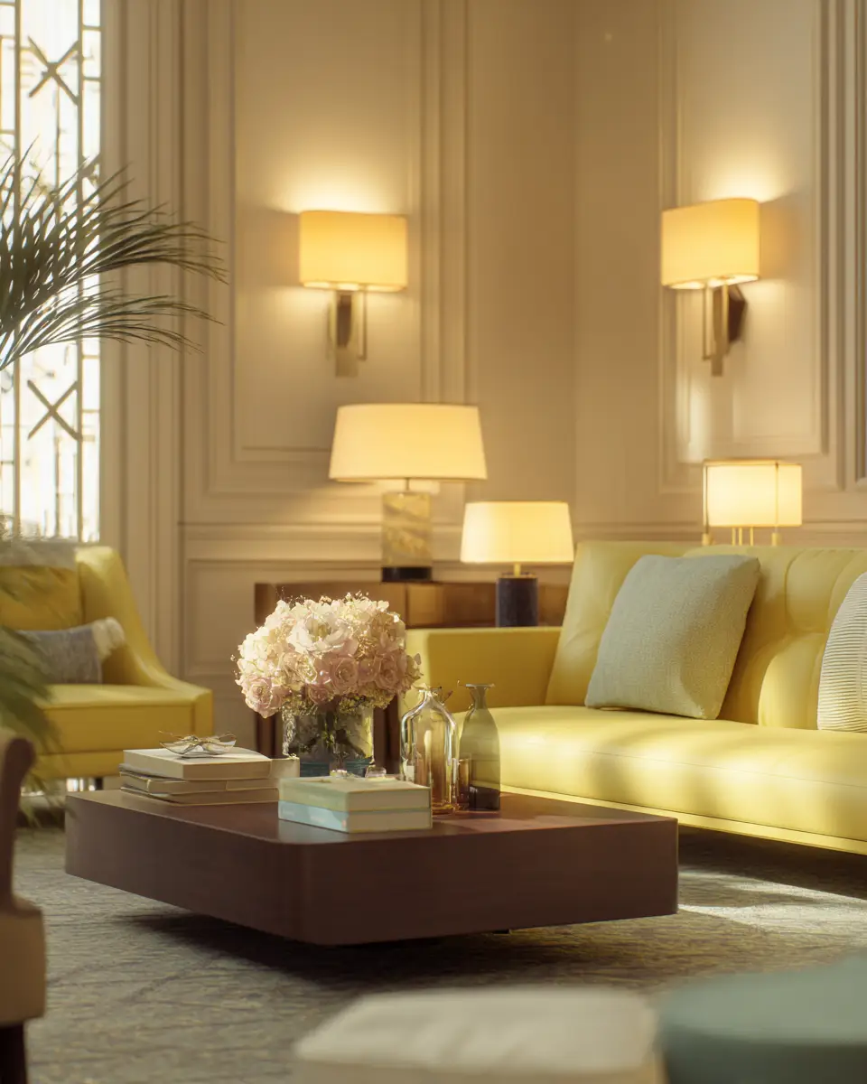 Soft Yellow Living Room Decor Ideas