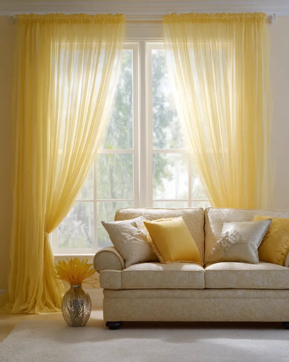 Soft Yellow Living Room Decor Ideas