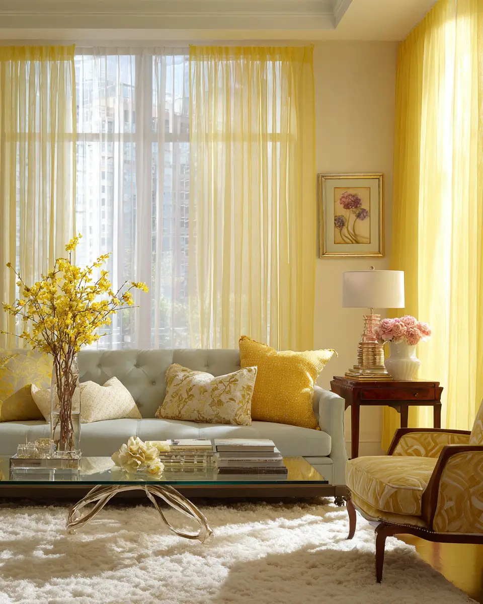 Soft Yellow Living Room Decor Ideas