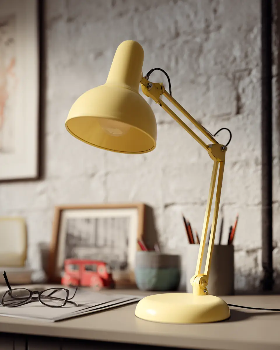 Soft Yellow Minimalist Home Office Decor Ideas