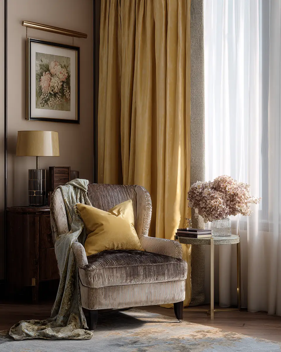 Soft Yellow Traditional Living Room Decor Ideas