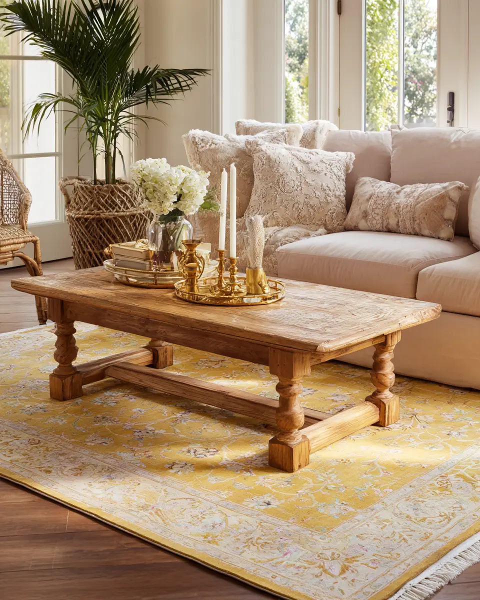 Soft Yellow Traditional Living Room Decor Ideas