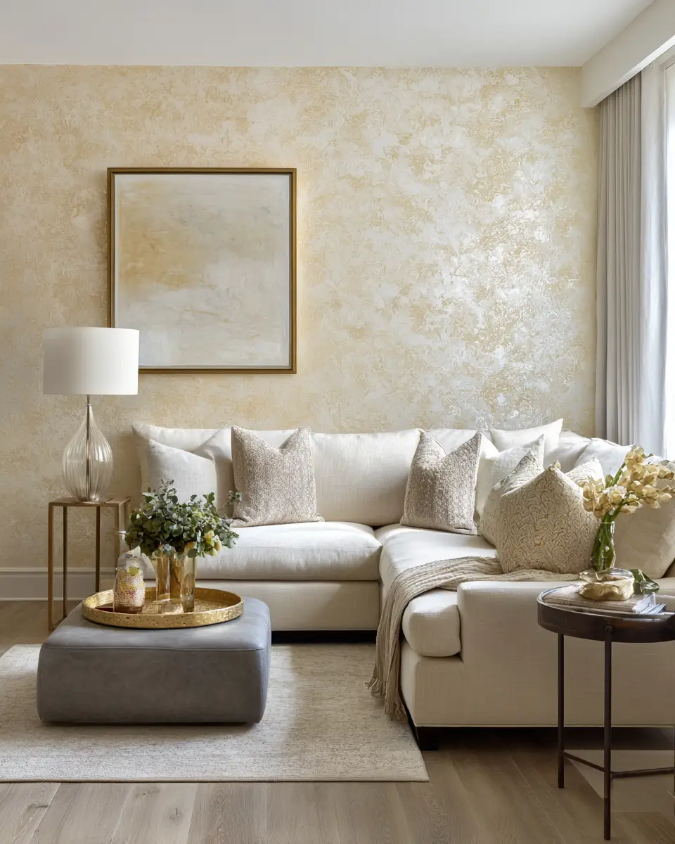 Soft Yellow Transitional Living Room Decor Ideas