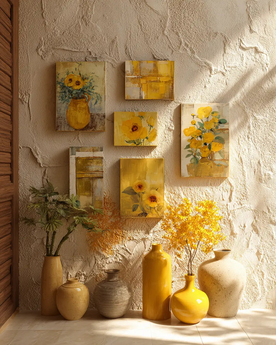 Soft Yellow Vintage Balcony Decor Ideas