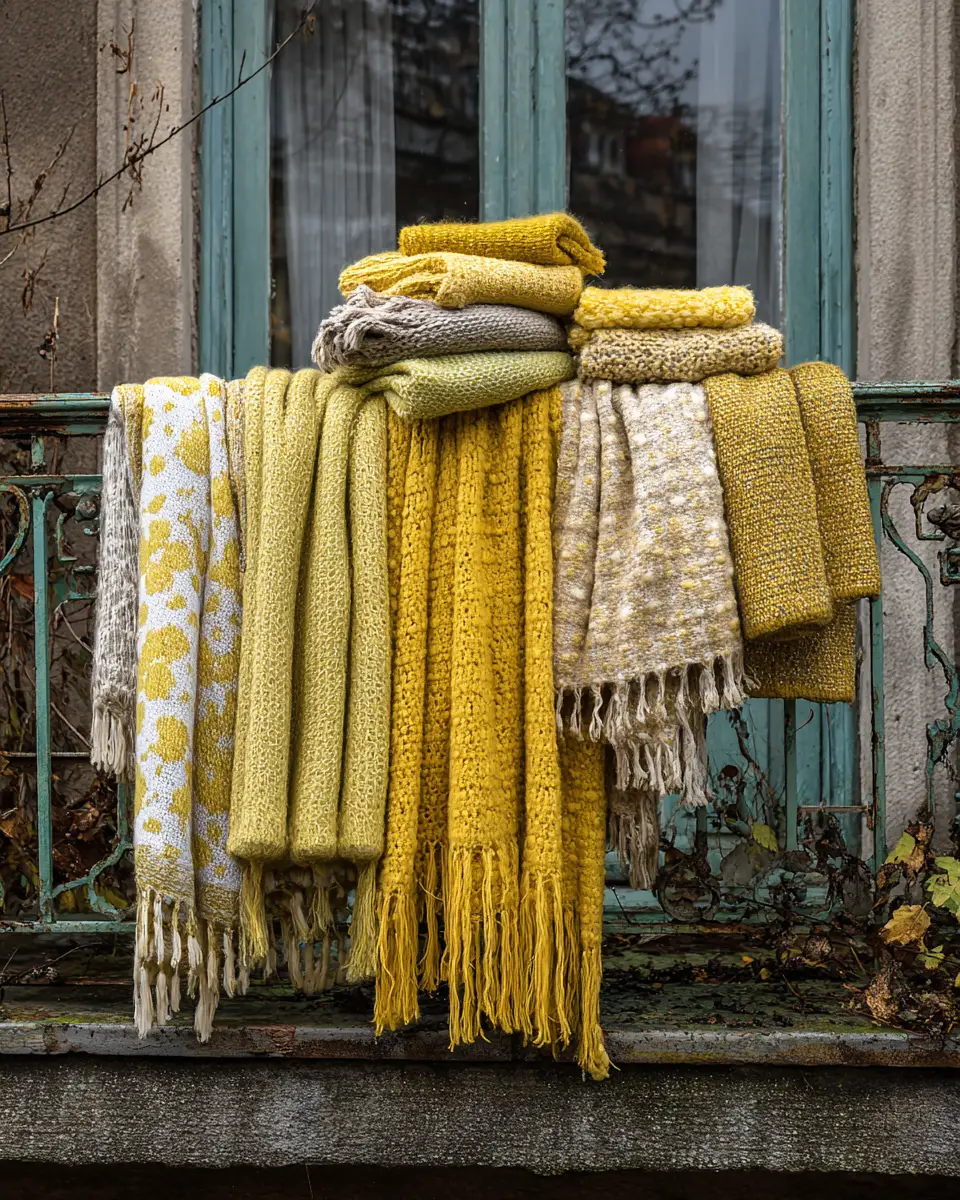 Soft Yellow Vintage Balcony Decor Ideas