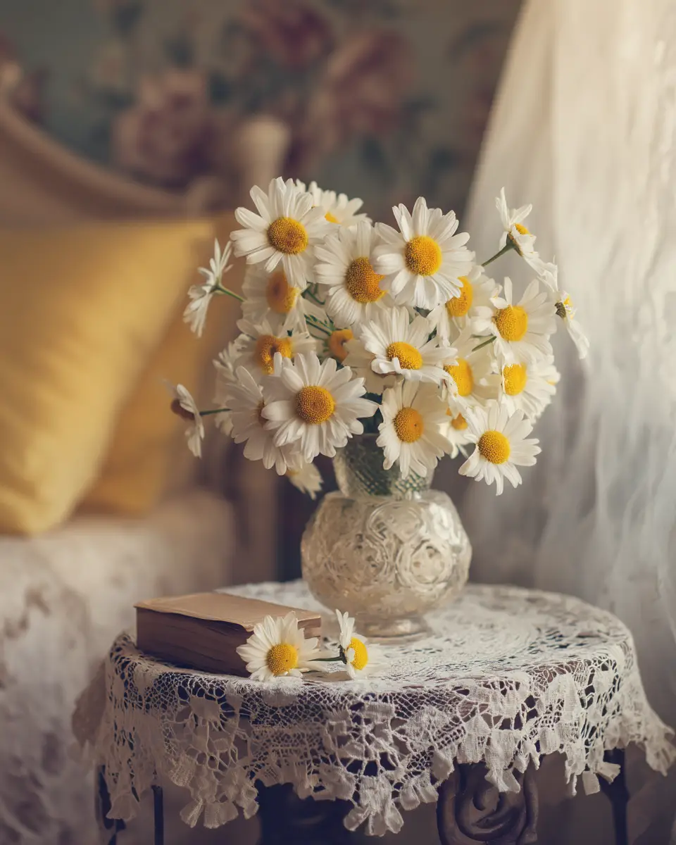 Soft Yellow Vintage Bedroom Decor Ideas