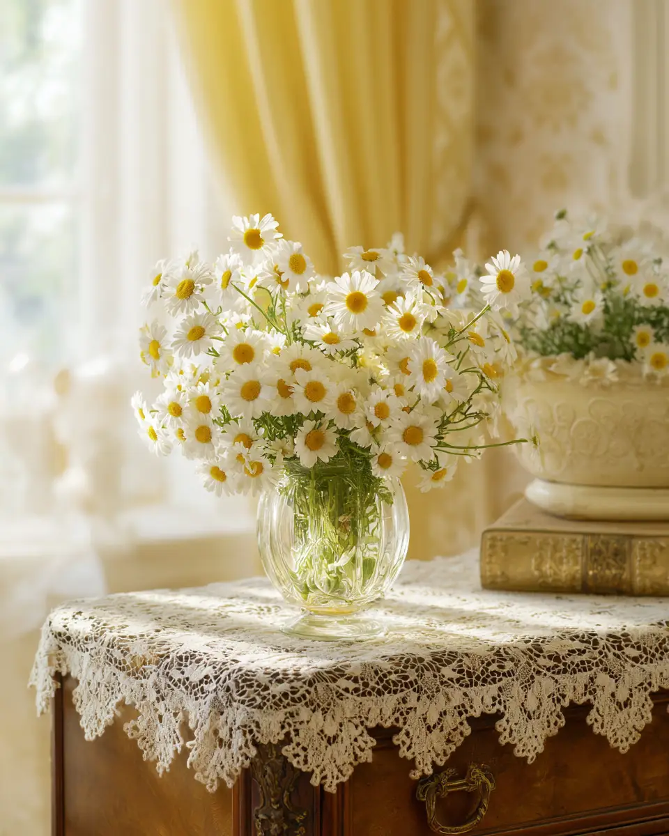 Soft Yellow Vintage Bedroom Decor Ideas